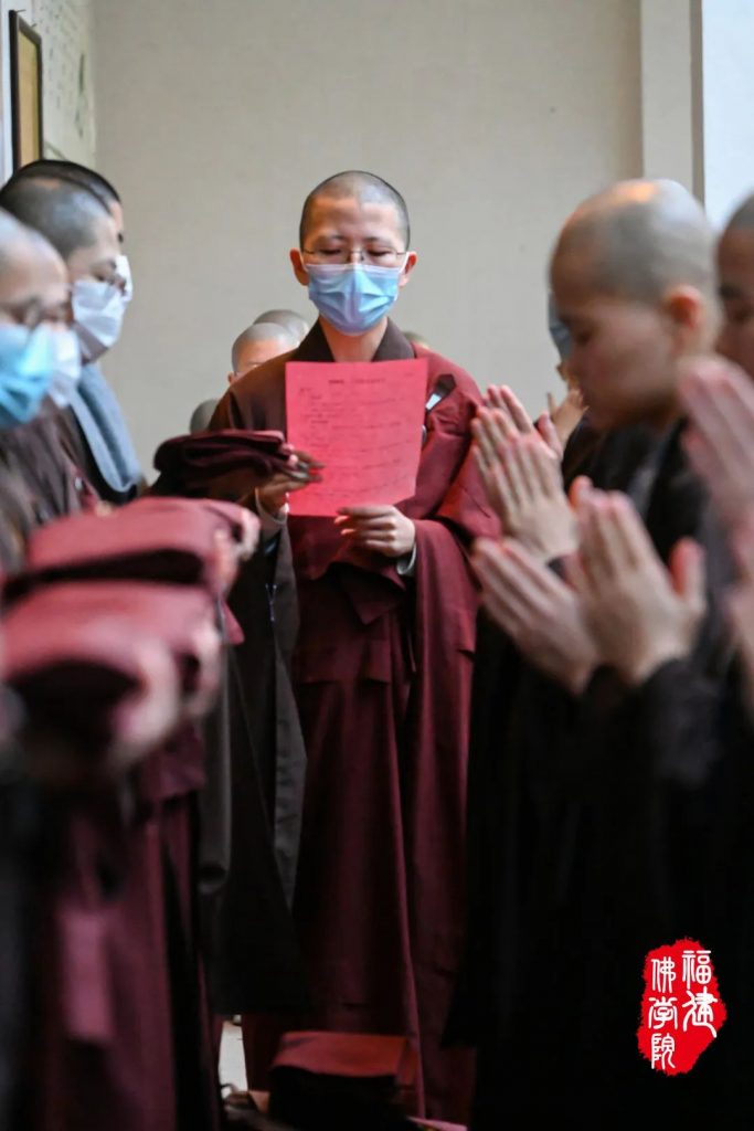 戒幢高树 | 福州象峰崇福寺传授三坛大戒第十九日：正授比丘尼戒
