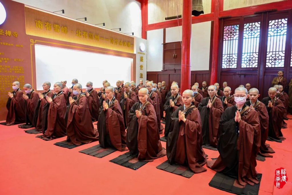戒幢高树 | 福州象峰崇福寺传授三坛大戒第十九日：正授比丘尼戒