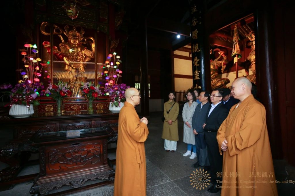 佛国资讯丨中国佛教协会调研组一行调研普陀山佛教对外交流工作