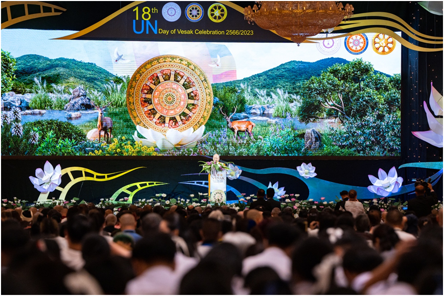 第18届联合国卫塞节庆典大会｜大乘佛教研究中心受邀出席并热烈欢迎中国佛教代表团一行莅临指导参观大乘佛教研究中心