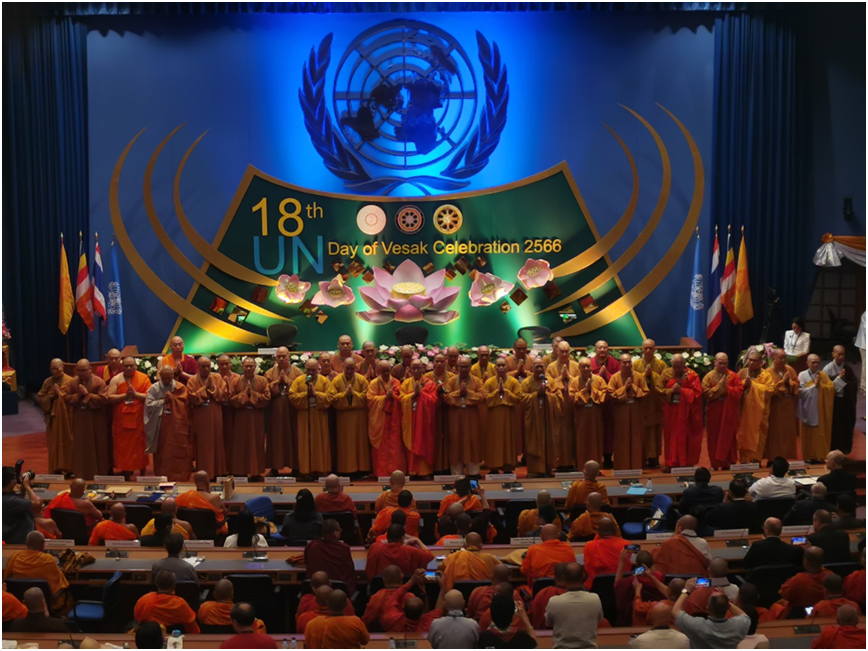 第18届联合国卫塞节庆典大会｜大乘佛教研究中心受邀出席并热烈欢迎中国佛教代表团一行莅临指导参观大乘佛教研究中心