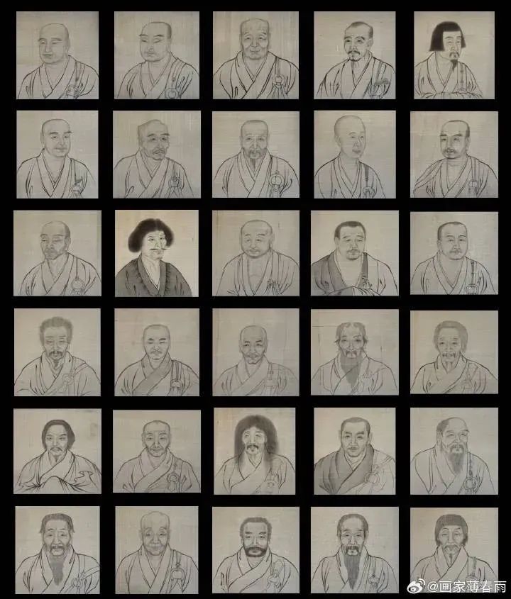 薄春雨：重绘《佛祖道影》疏