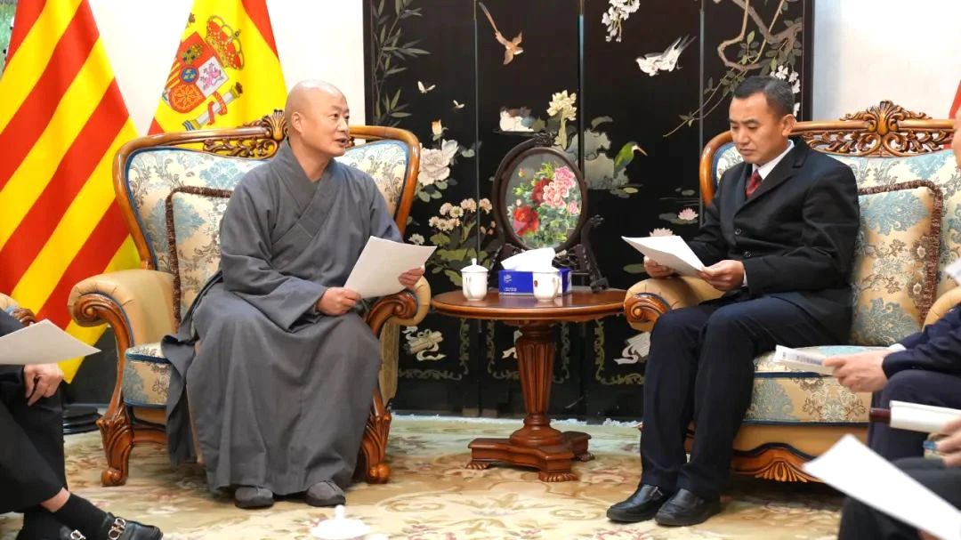 海会山西班牙佛教会拜访中国驻巴塞罗那总领馆