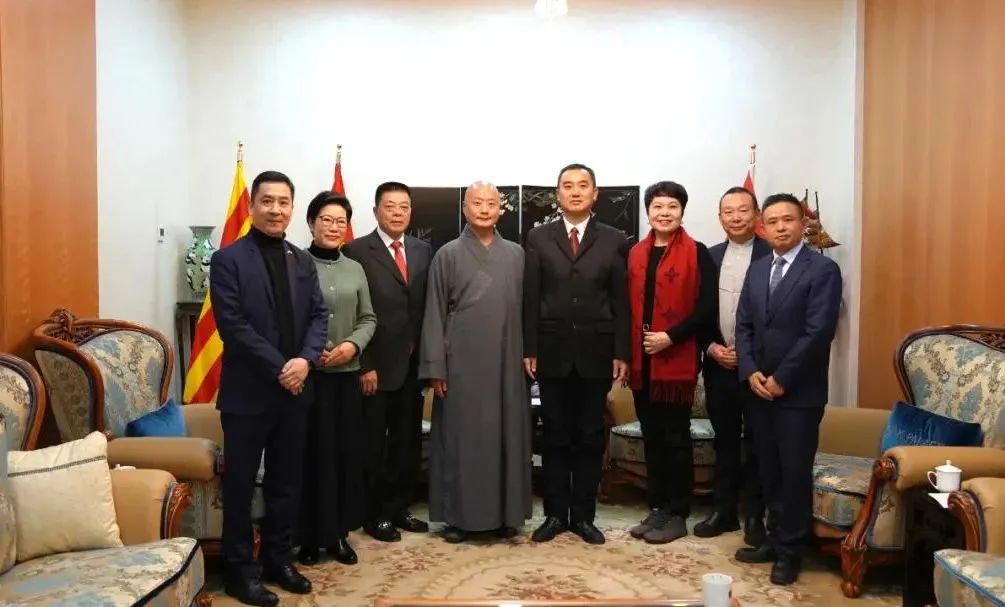 海会山西班牙佛教会拜访中国驻巴塞罗那总领馆