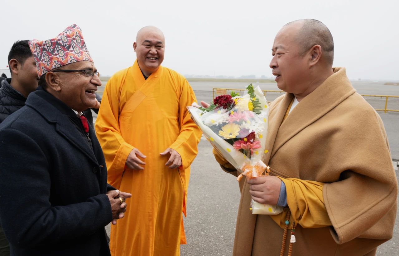 中国驻尼泊尔大使会见印顺大和尚一行