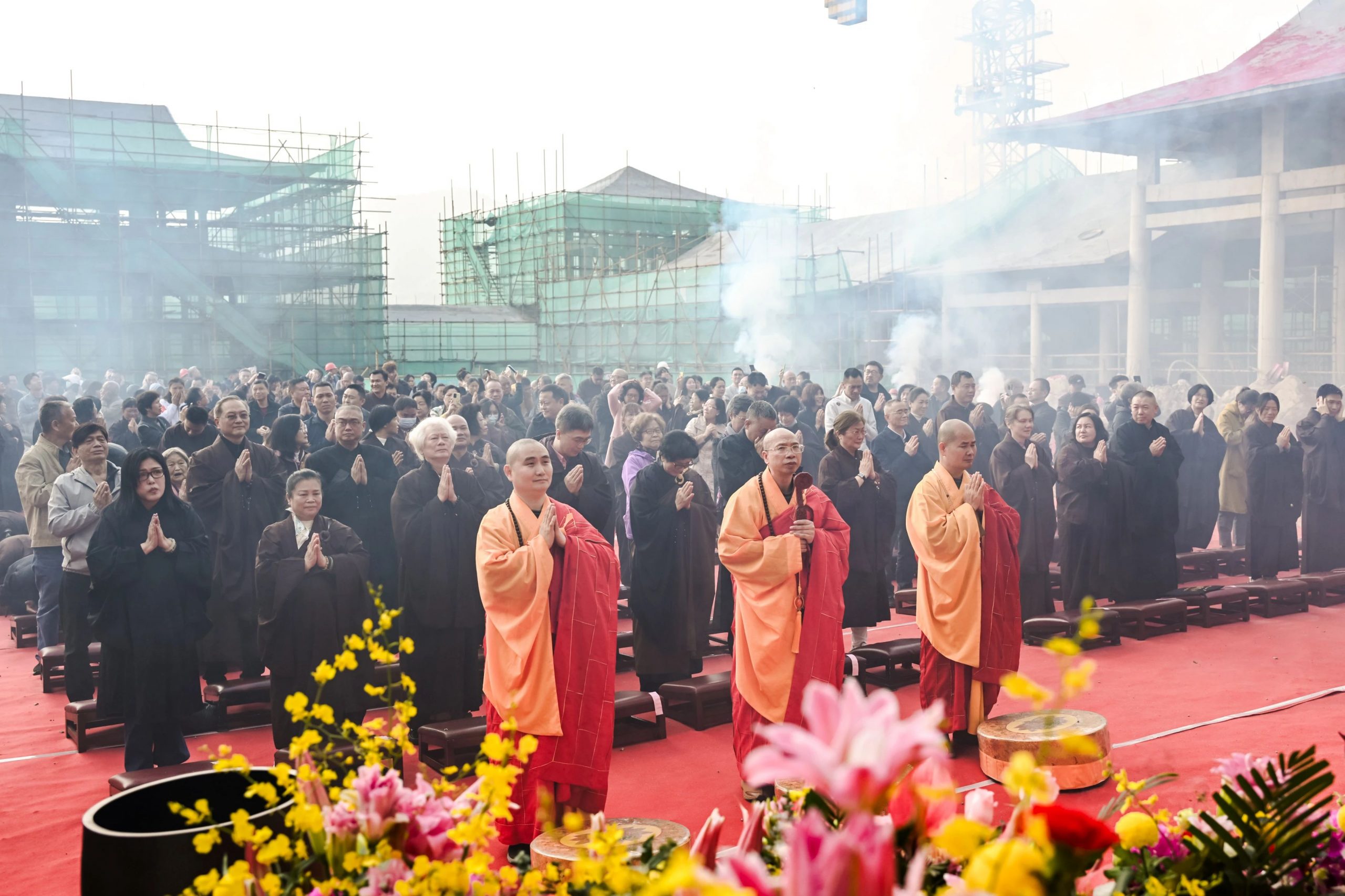 沩仰祖庭今朝重光！韶关东平山正觉禅寺举行大雄宝殿封顶庆典