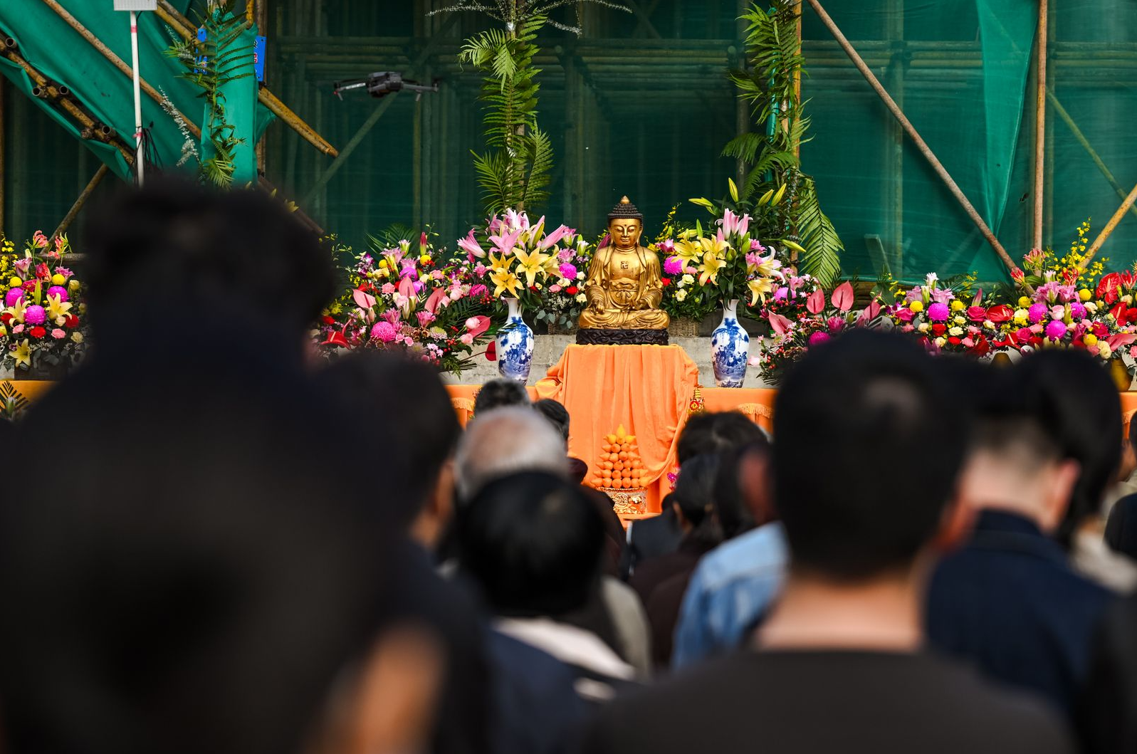 沩仰祖庭今朝重光！韶关东平山正觉禅寺举行大雄宝殿封顶庆典