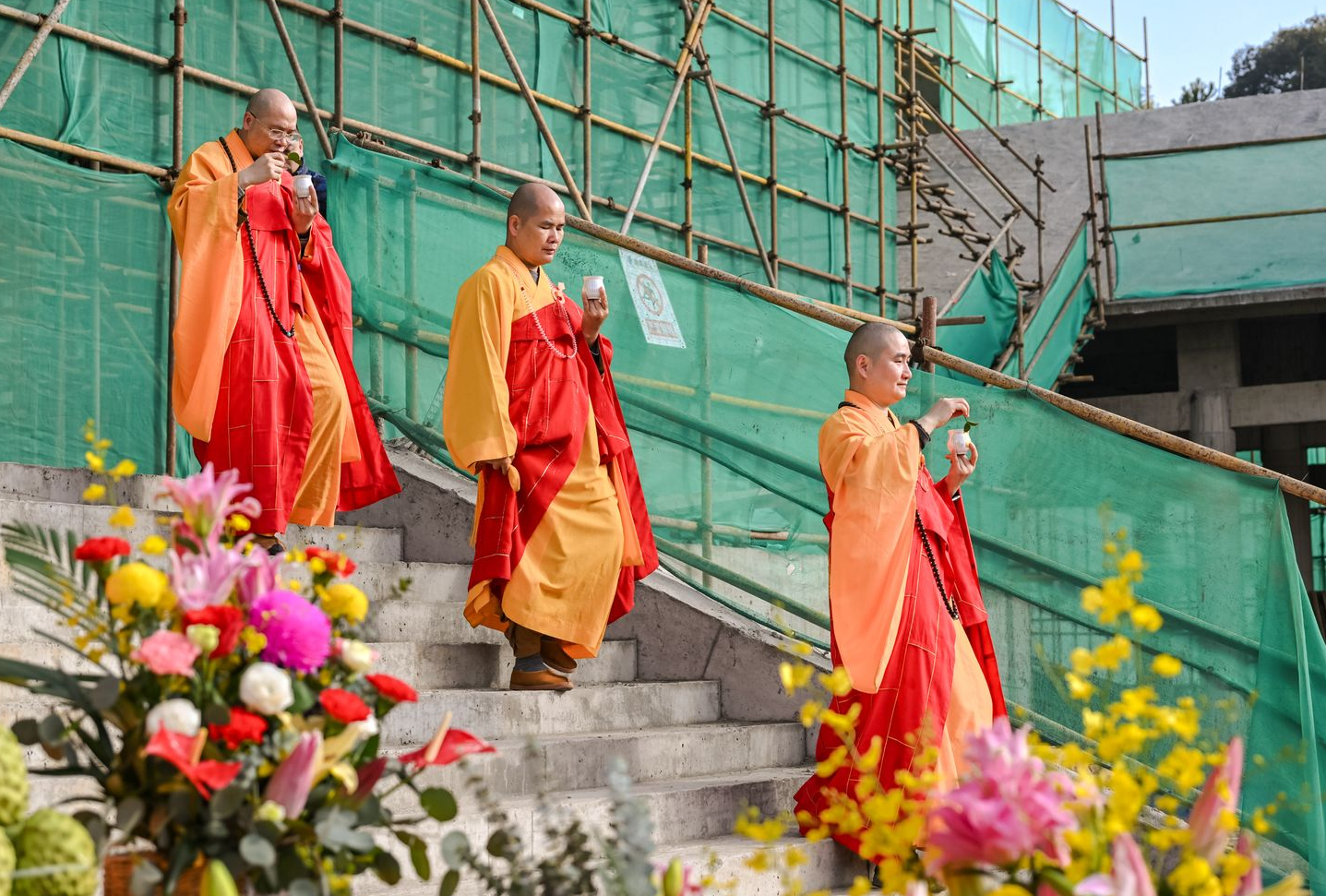 沩仰祖庭今朝重光！韶关东平山正觉禅寺举行大雄宝殿封顶庆典