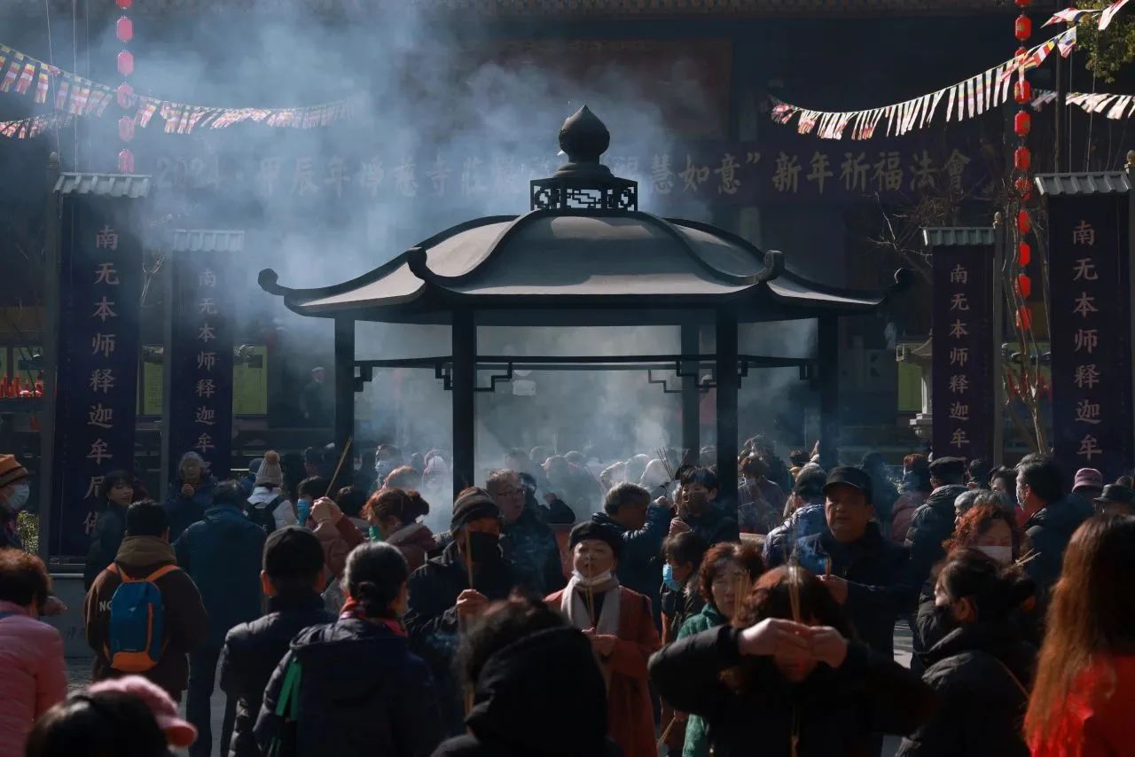 2024年杭州佛教新春祈福活动平稳有序、安全吉祥