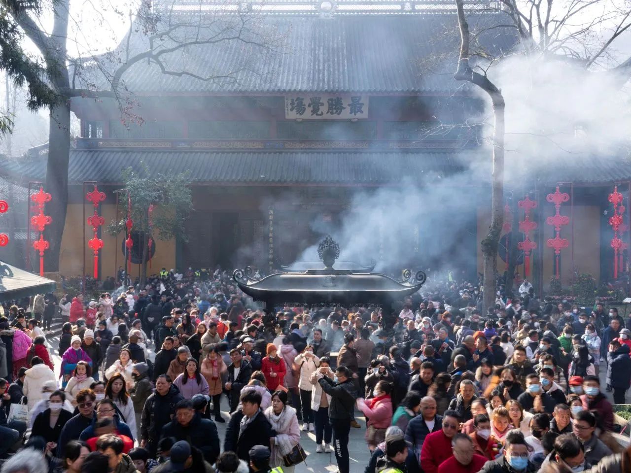 2024年杭州佛教新春祈福活动平稳有序、安全吉祥