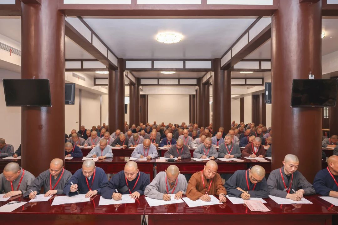 浙江省佛教协会一行赴嘉兴精严讲寺检查督导传戒工作