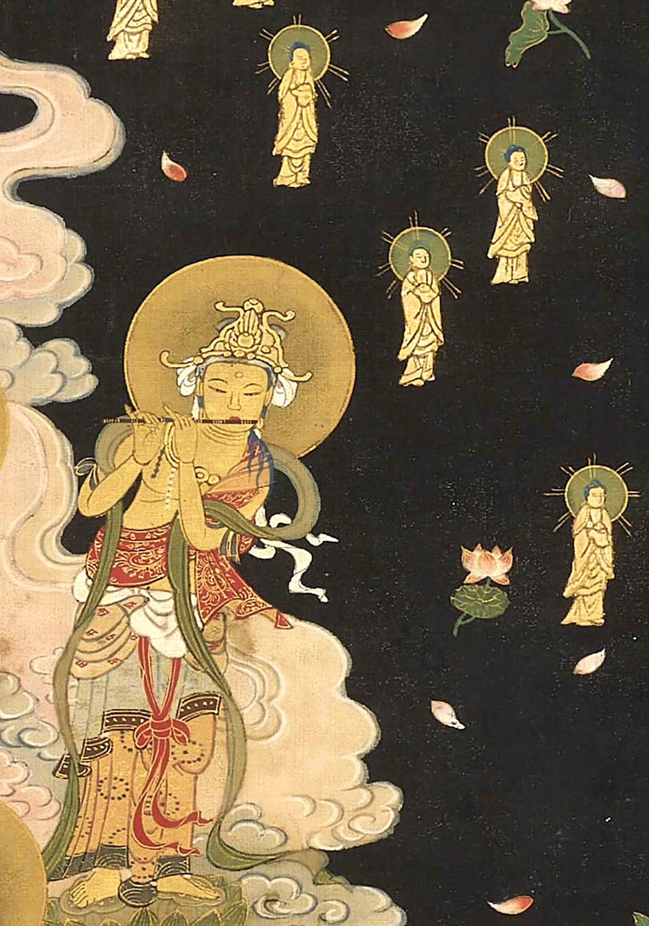 一幅十分经典的净土佛画：西方圣众来迎图