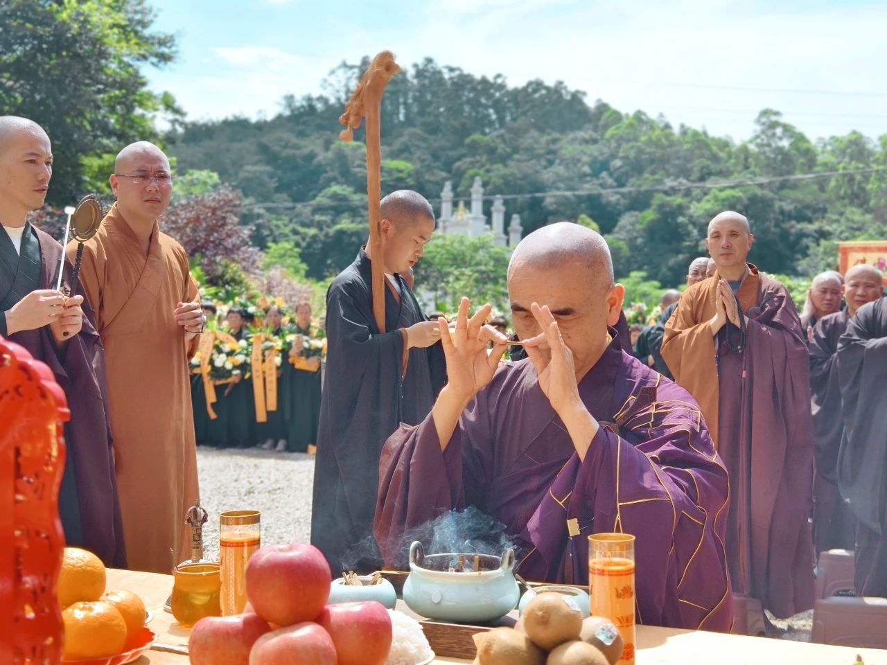 功德圆满，驾返莲邦——开说长老荼毗法会殊胜圆满