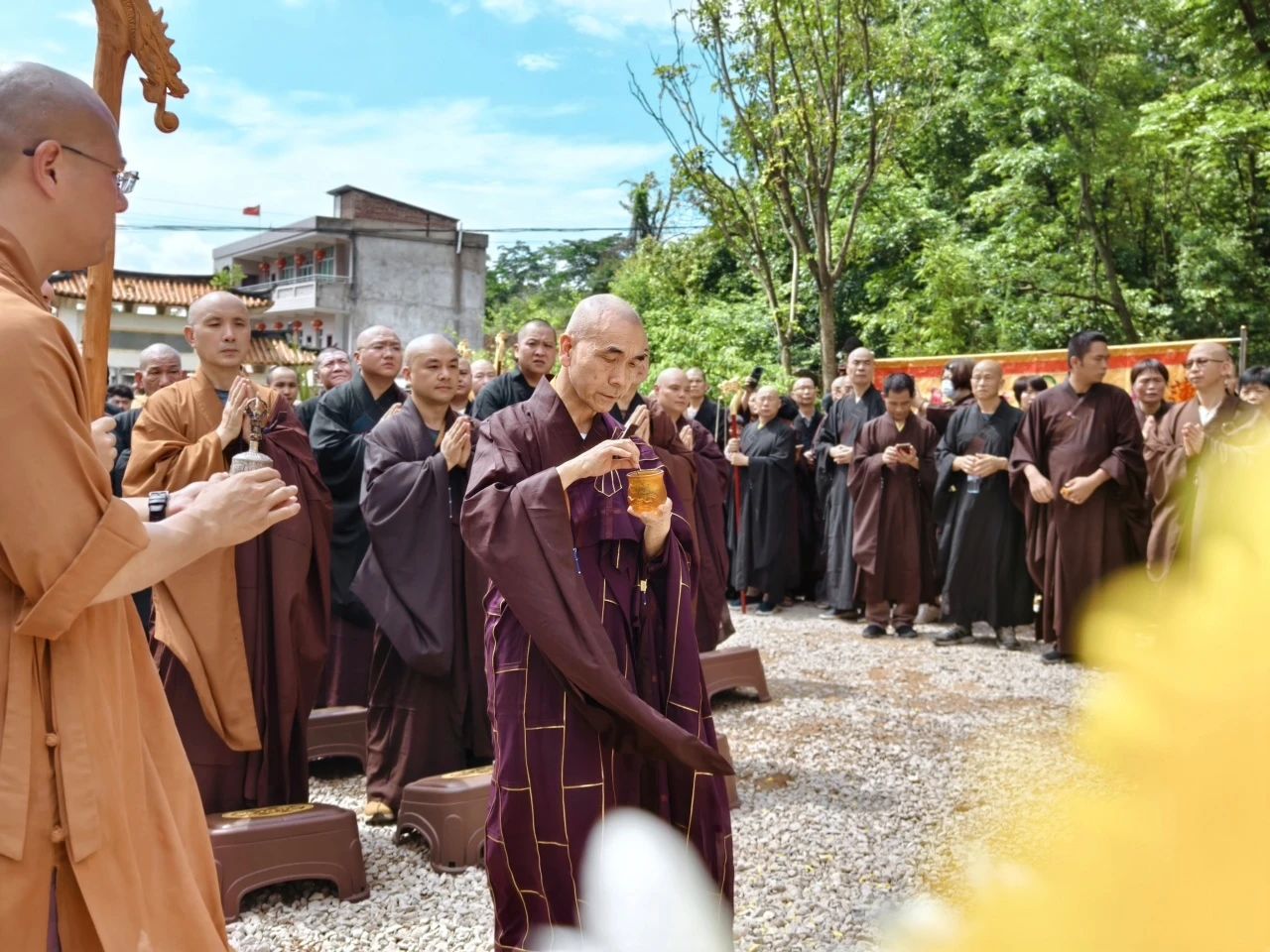 功德圆满，驾返莲邦——开说长老荼毗法会殊胜圆满