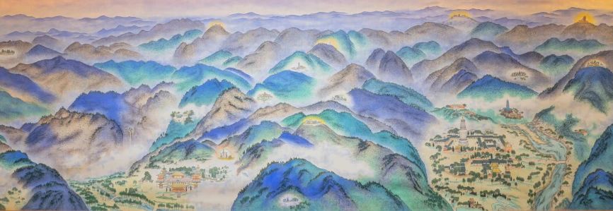 “心外无法，满目青山” 只要念着， 就会很安定