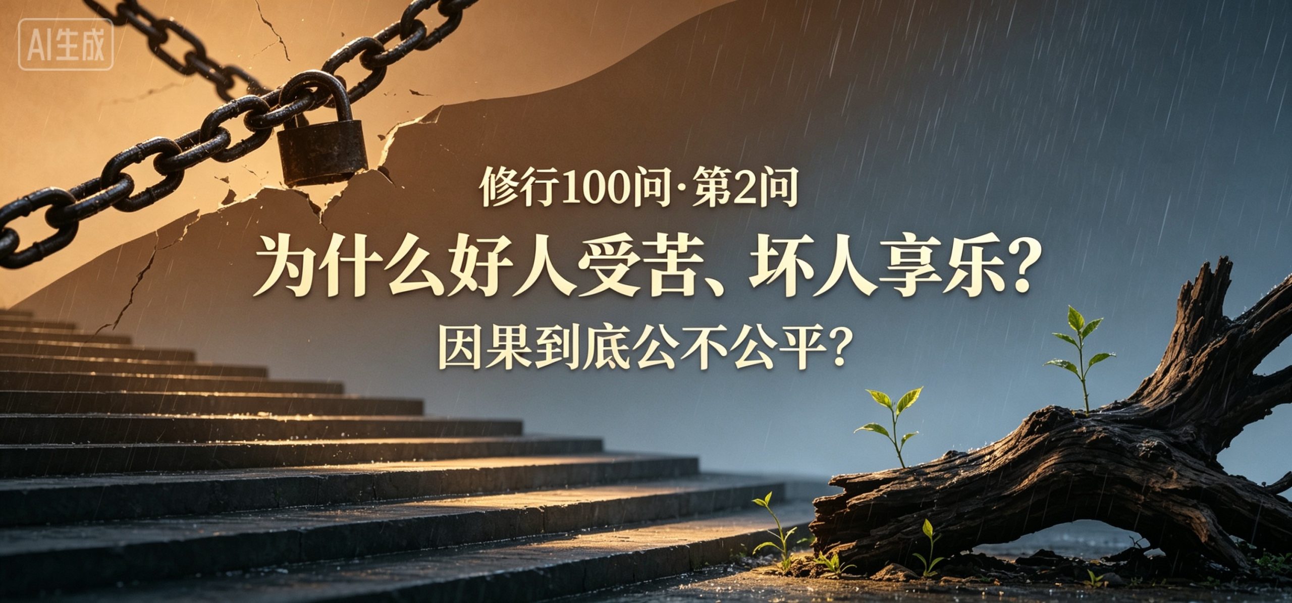 修行100问 · 第2问|为什么好人受苦、坏人享乐？因果到底公不公平？