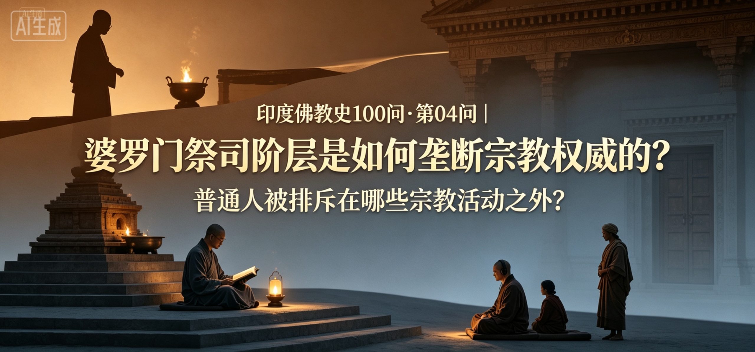 印度佛教史100问 · 第04问｜婆罗门祭司阶层是如何垄断宗教权威的？普通人被排斥在哪些宗教活动之外？