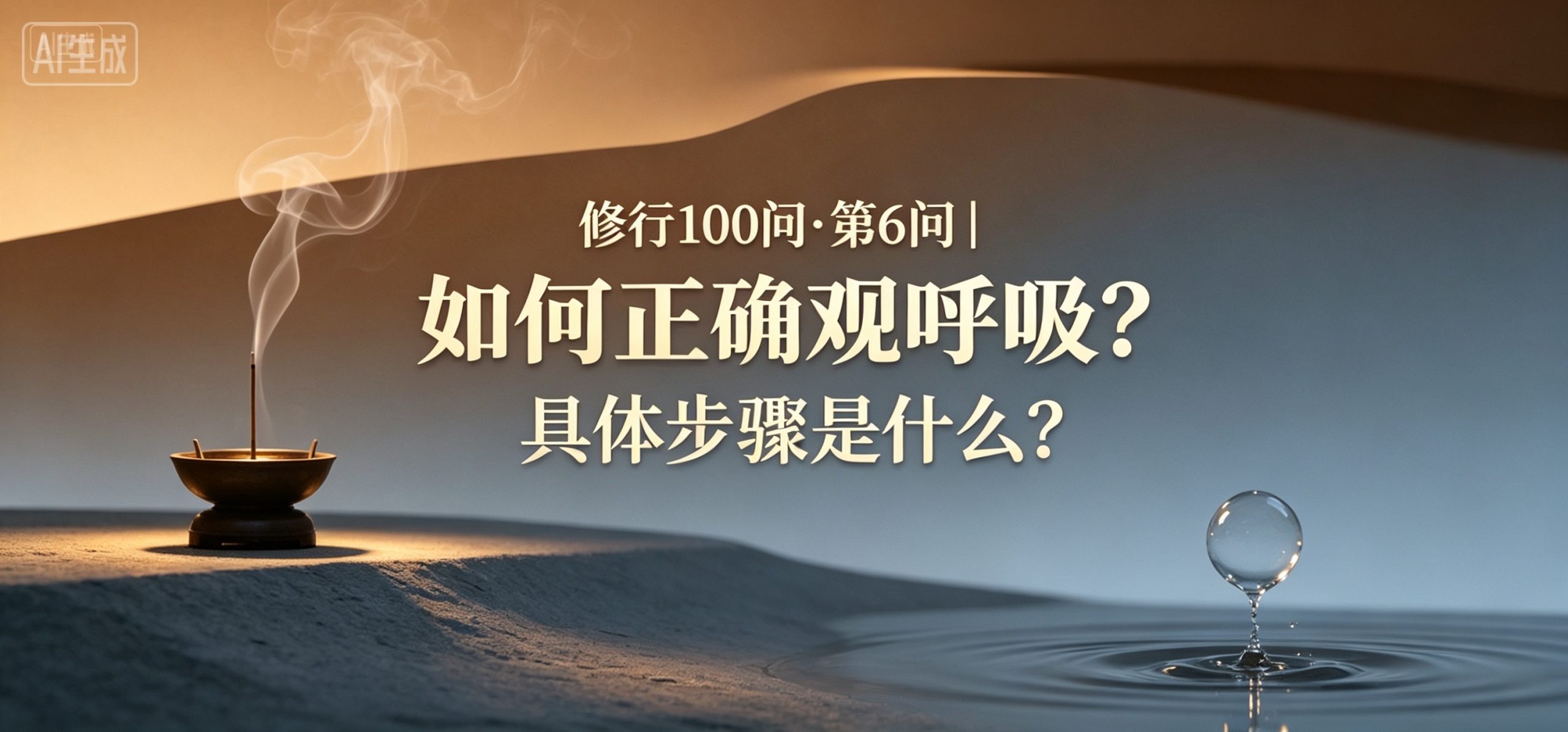 修行 100 问•第6问｜如何正确观呼吸？具体步骤是什么？
