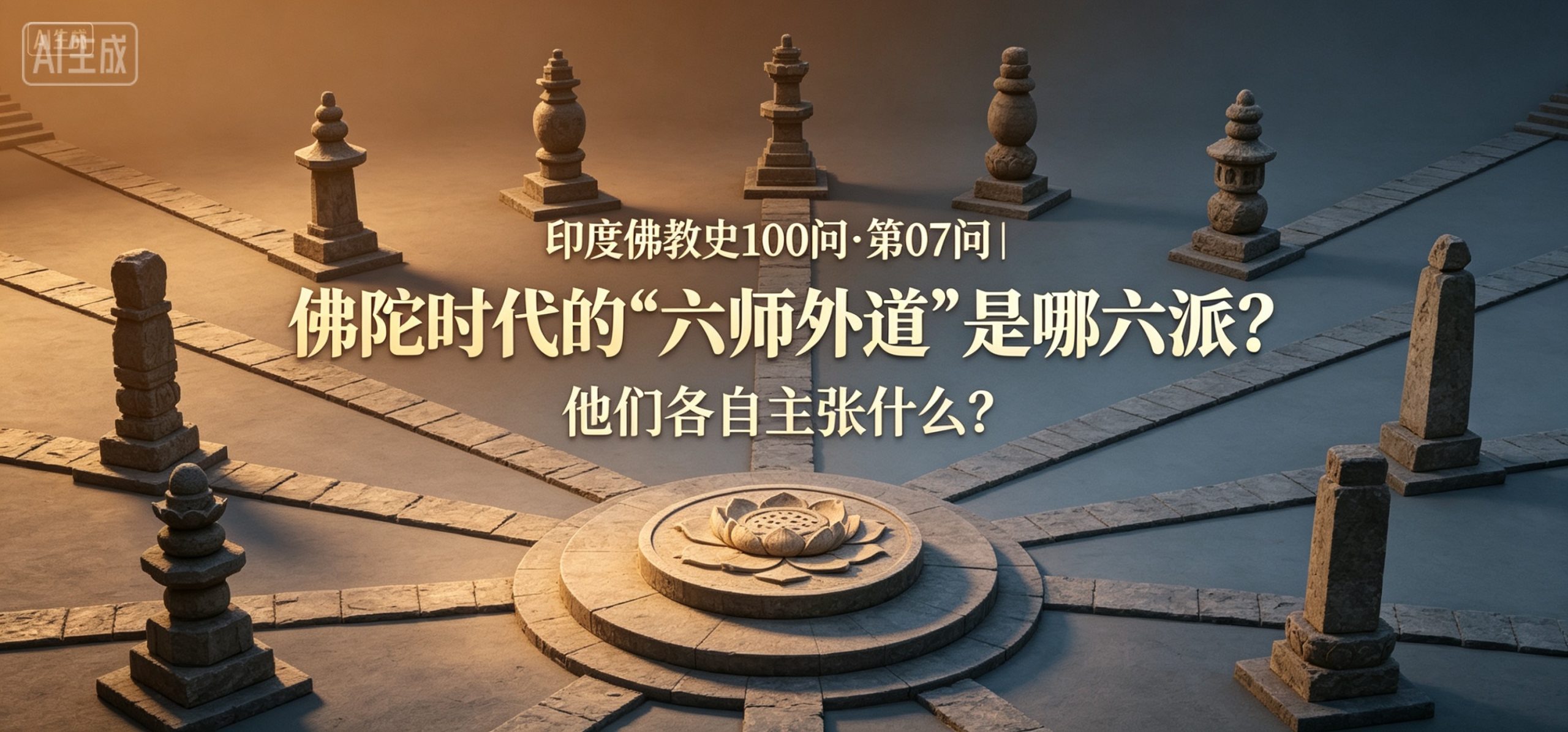印度佛教史100问 · 第07问｜佛陀时代的"六师外道"是哪六派？他们各自主张什么？