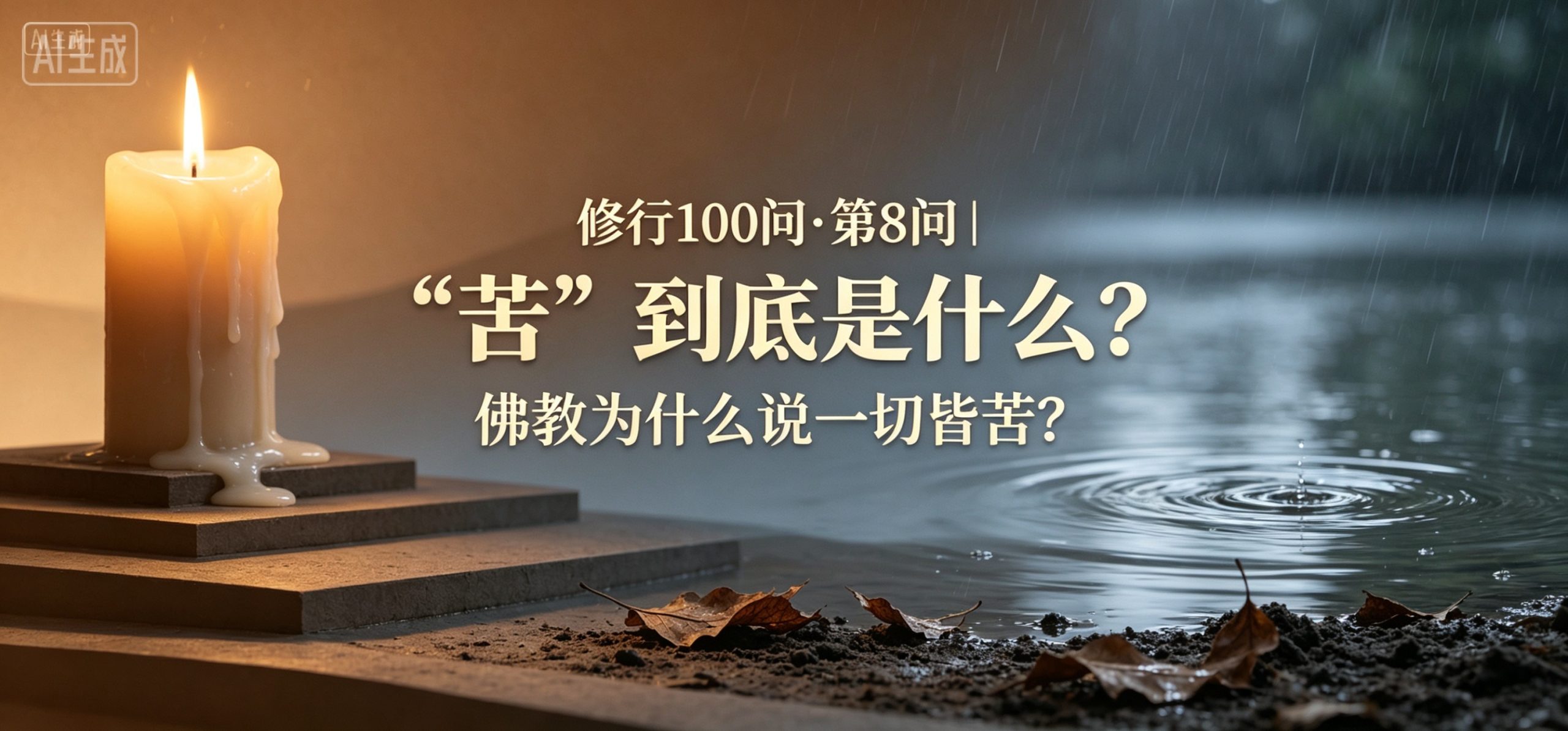 修行 100 问•第8问｜"苦"到底是什么？佛教为什么说一切皆苦？