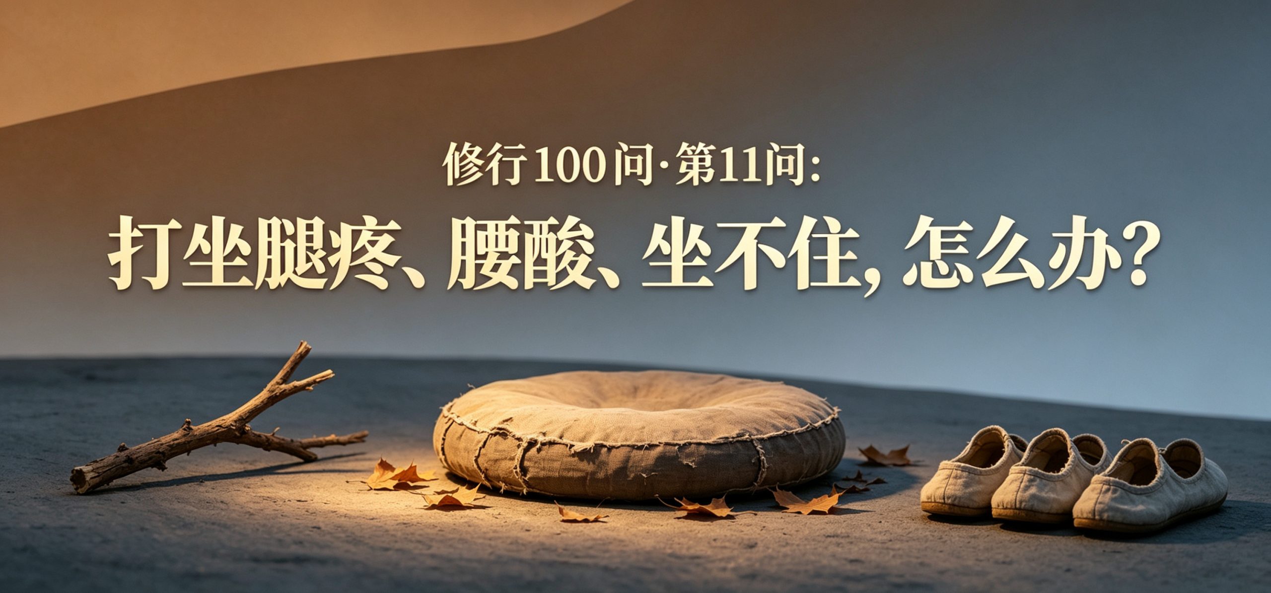 修行 100 问•第11问：打坐腿疼、腰酸、坐不住，怎么办？