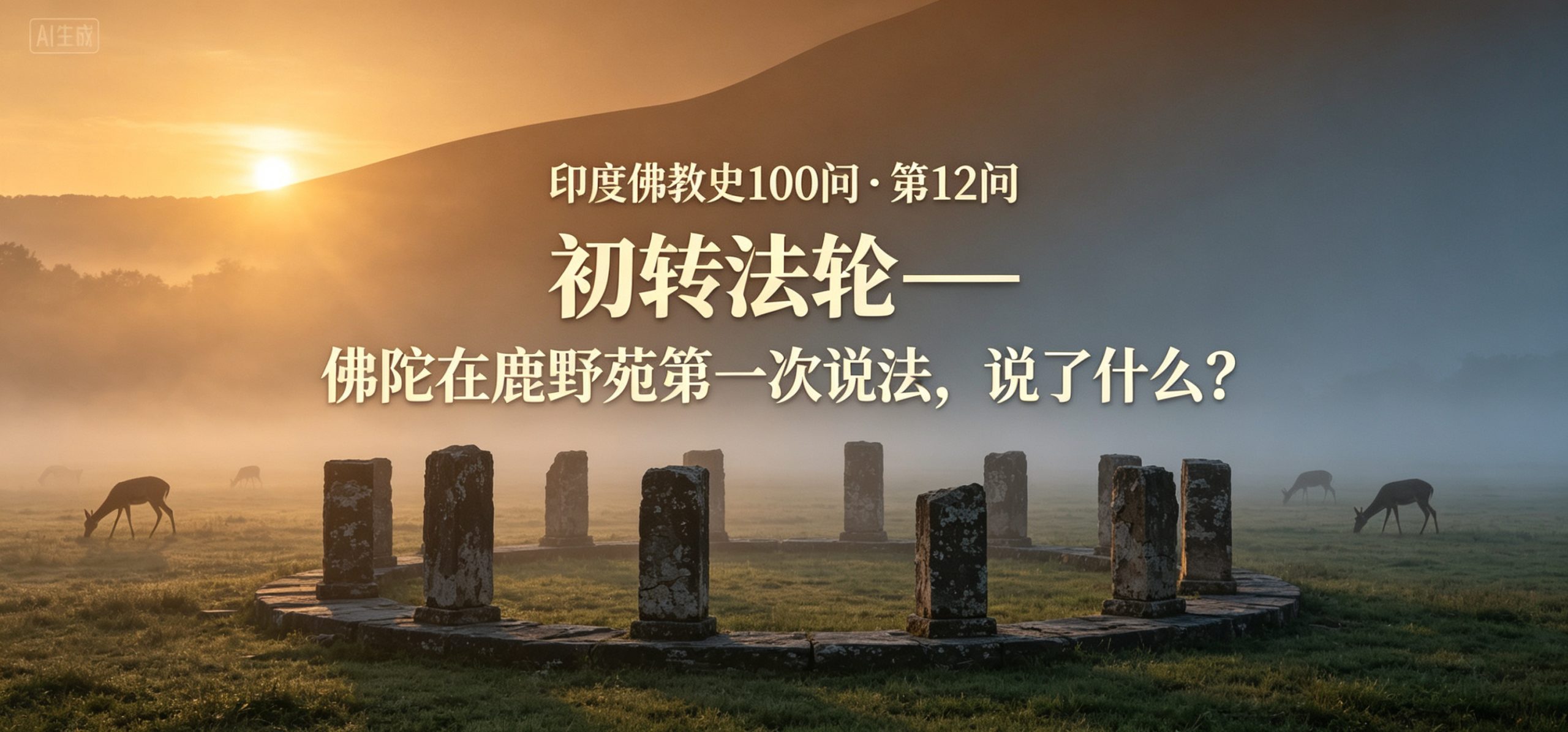 印度佛教史100问 · 第12问 初转法轮——佛陀在鹿野苑第一次说法，说了什么？