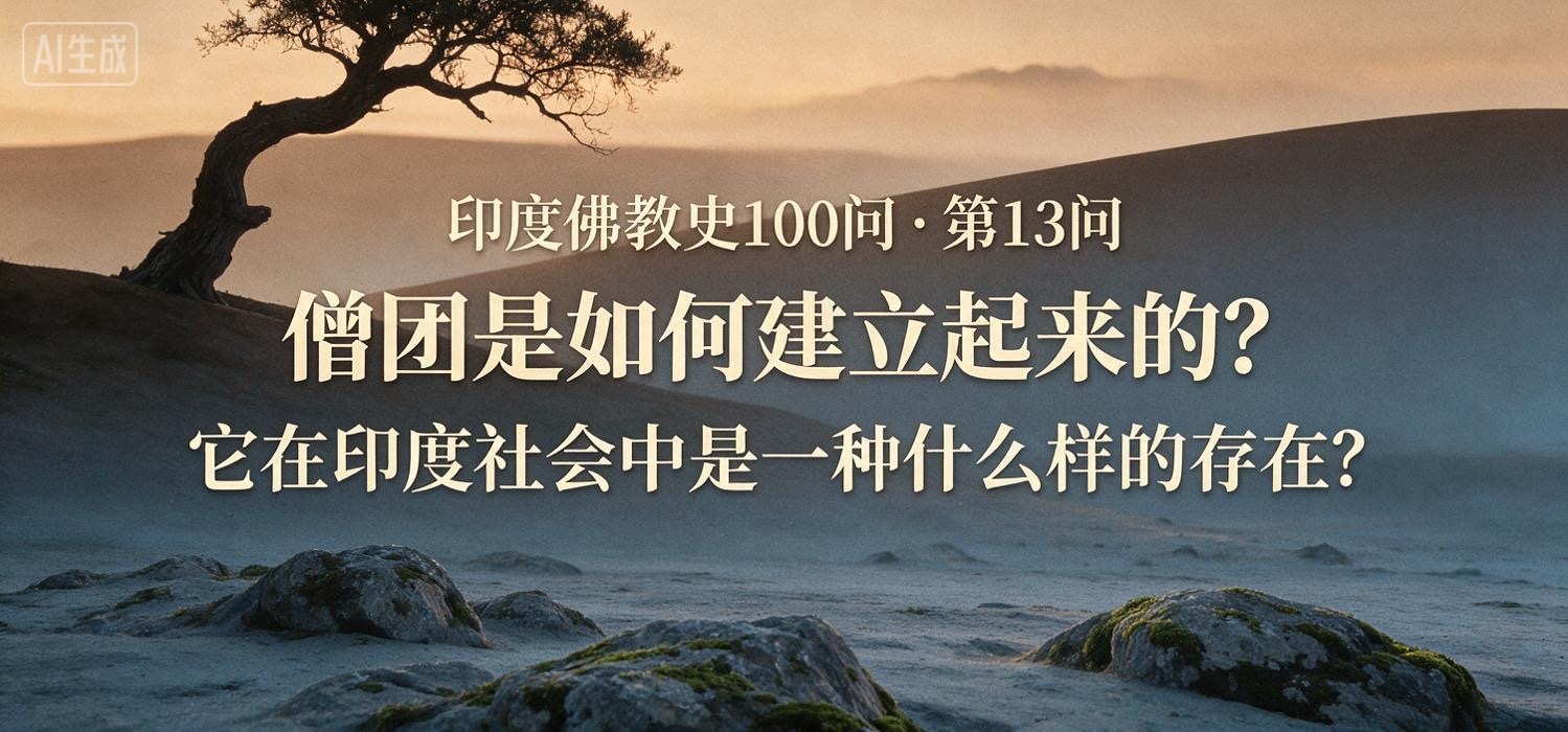 印度佛教史100问 · 第13问｜僧团是如何建立起来的？它在印度社会中是一种什么样的存在？