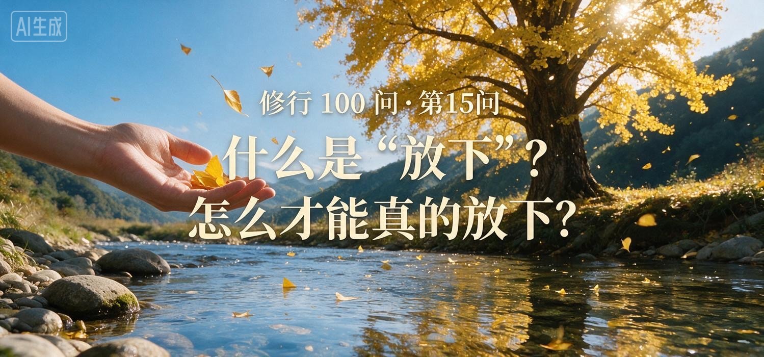 修行 100 问•第15问｜什么是"放下"？怎么才能真的放下？