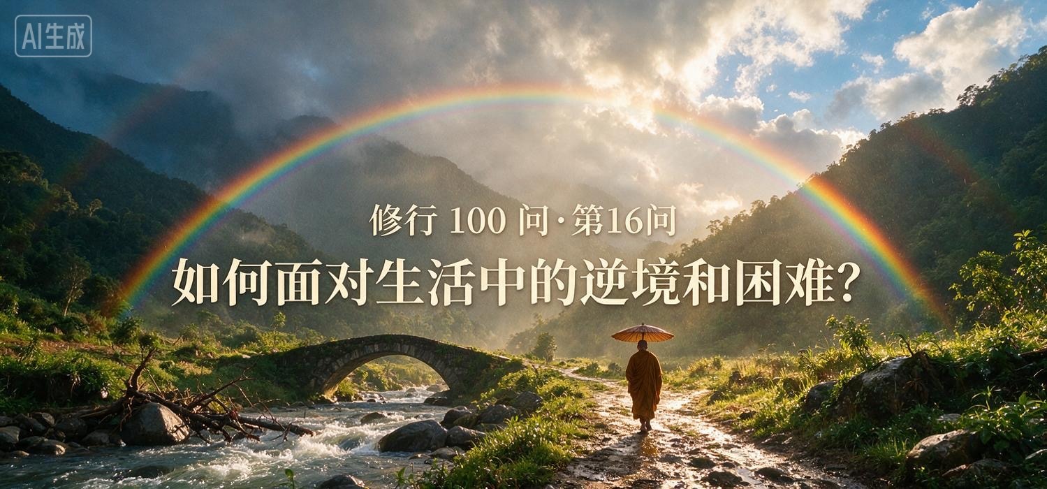修行 100 问•第16问｜如何面对生活中的逆境和困难？