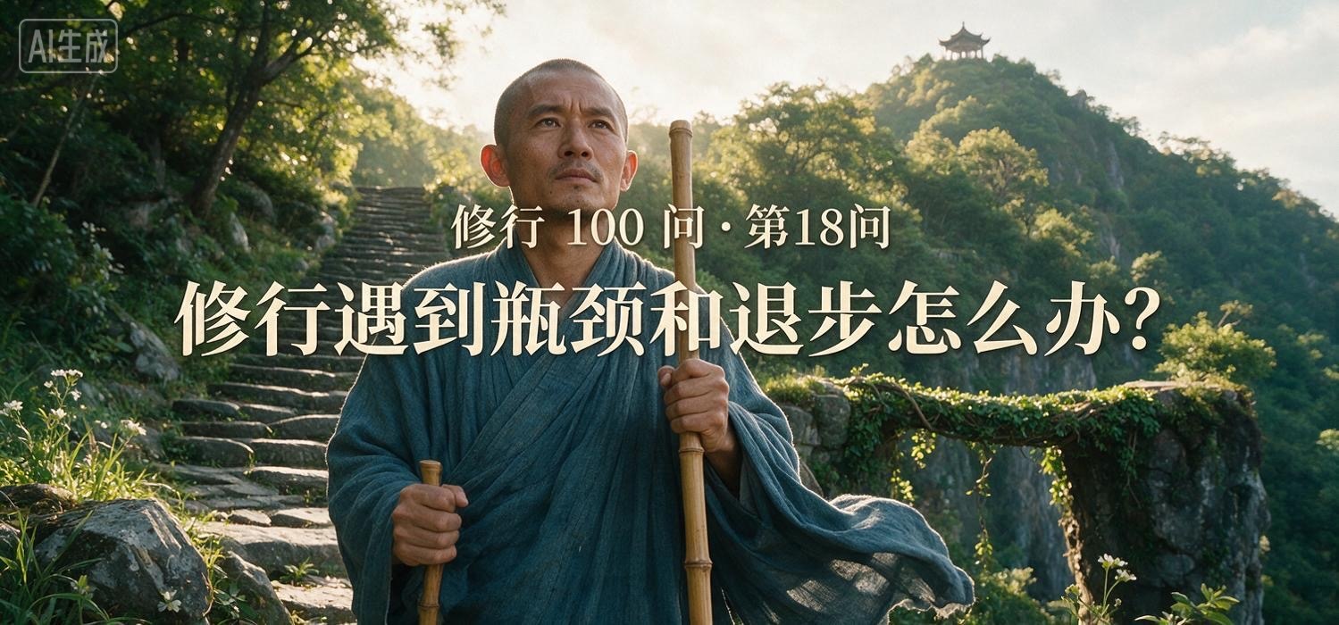 修行 100 问•第18问｜修行遇到瓶颈和退步怎么办？