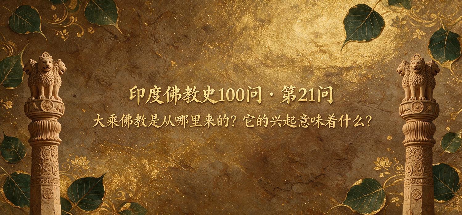 印度佛教史100问 · 第21问｜大乘佛教是从哪里来的？它的兴起意味着什么？