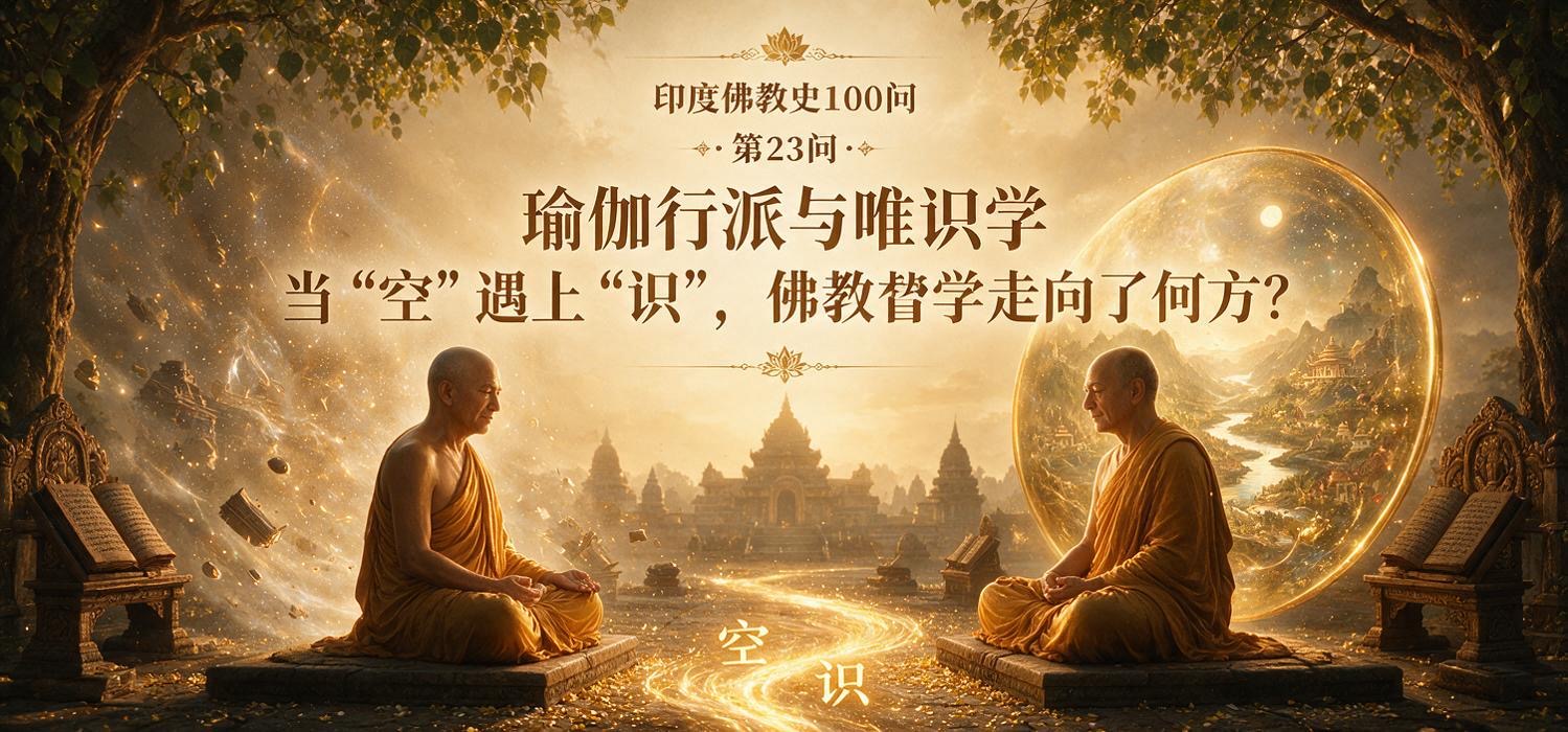 印度佛教史100问 · 第23问｜瑜伽行派与唯识学：当"空"遇上"识"，佛教哲学走向了何方？