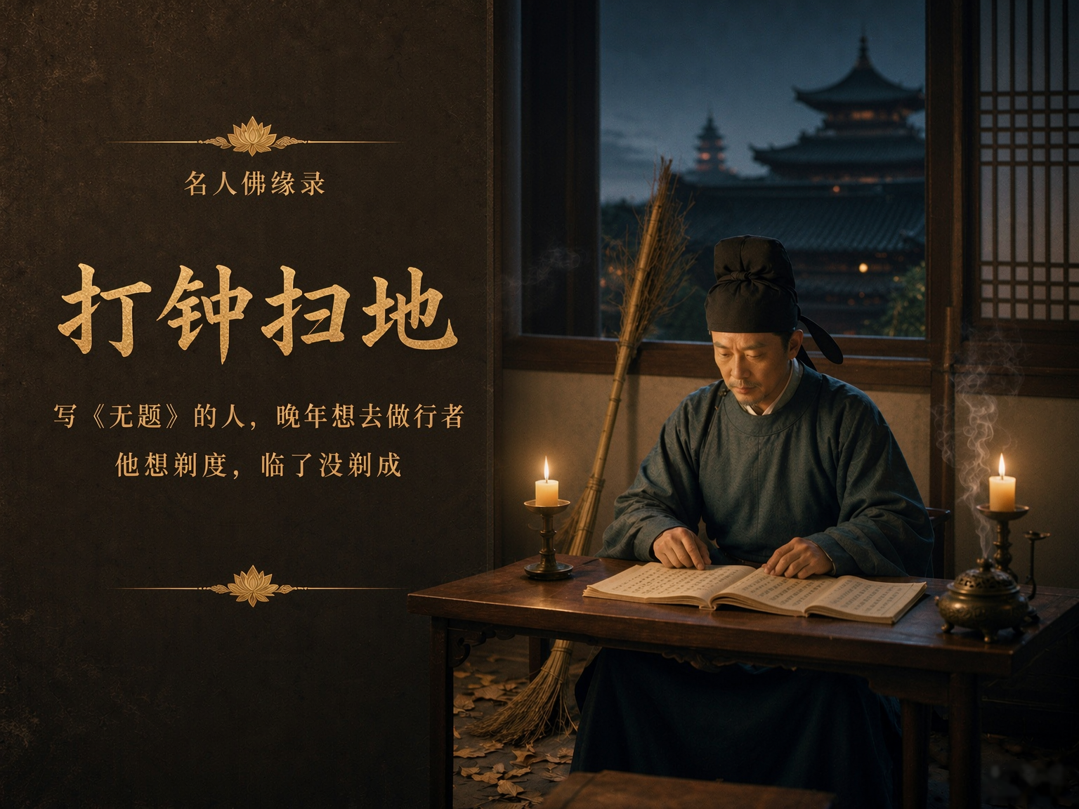 名人佛缘录｜写尽“相见时难”的李商隐，晚年想去做个扫地的行者