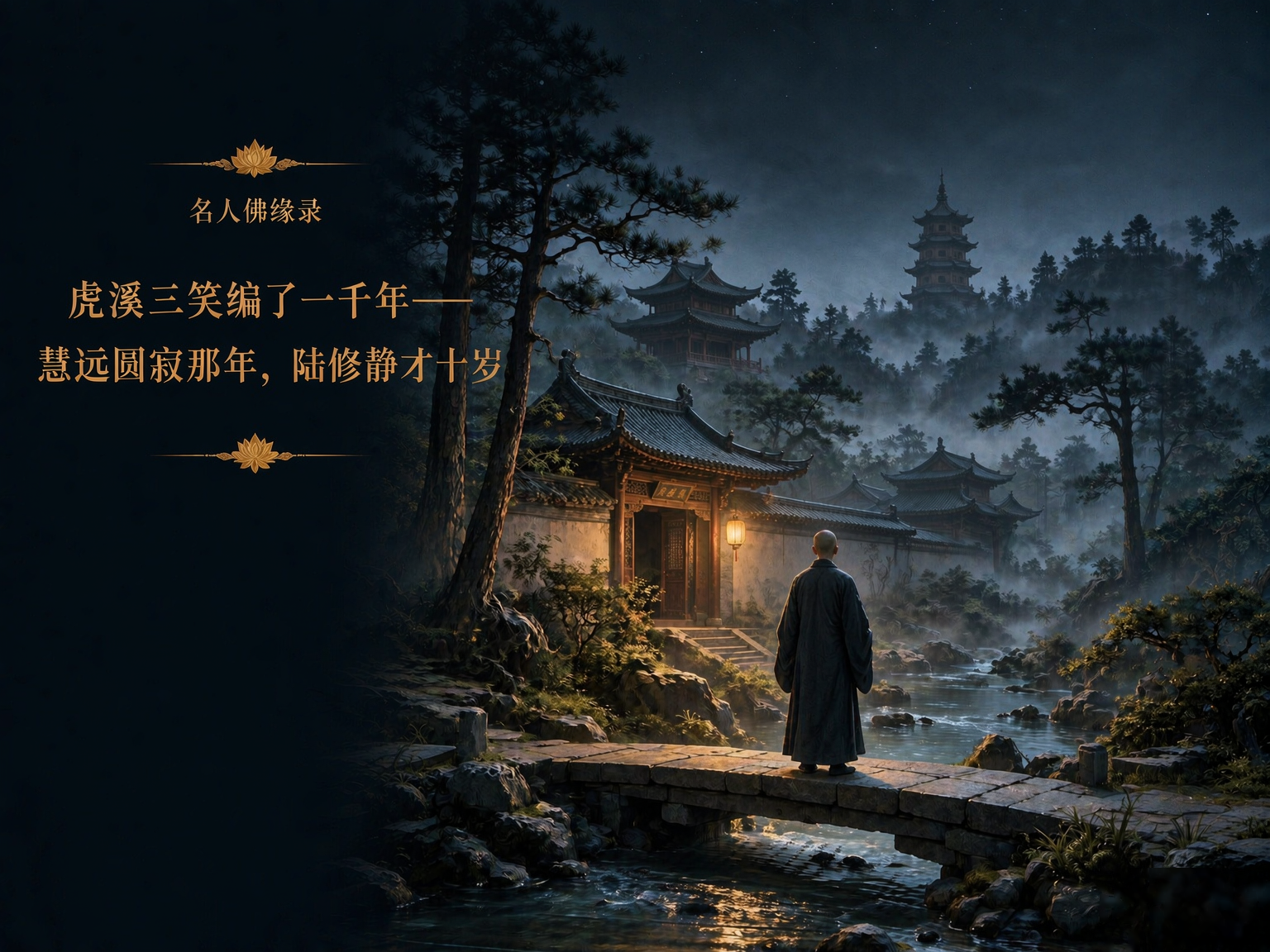 名人佛缘录｜虎溪三笑是编的：慧远圆寂那年，陆修静才十岁