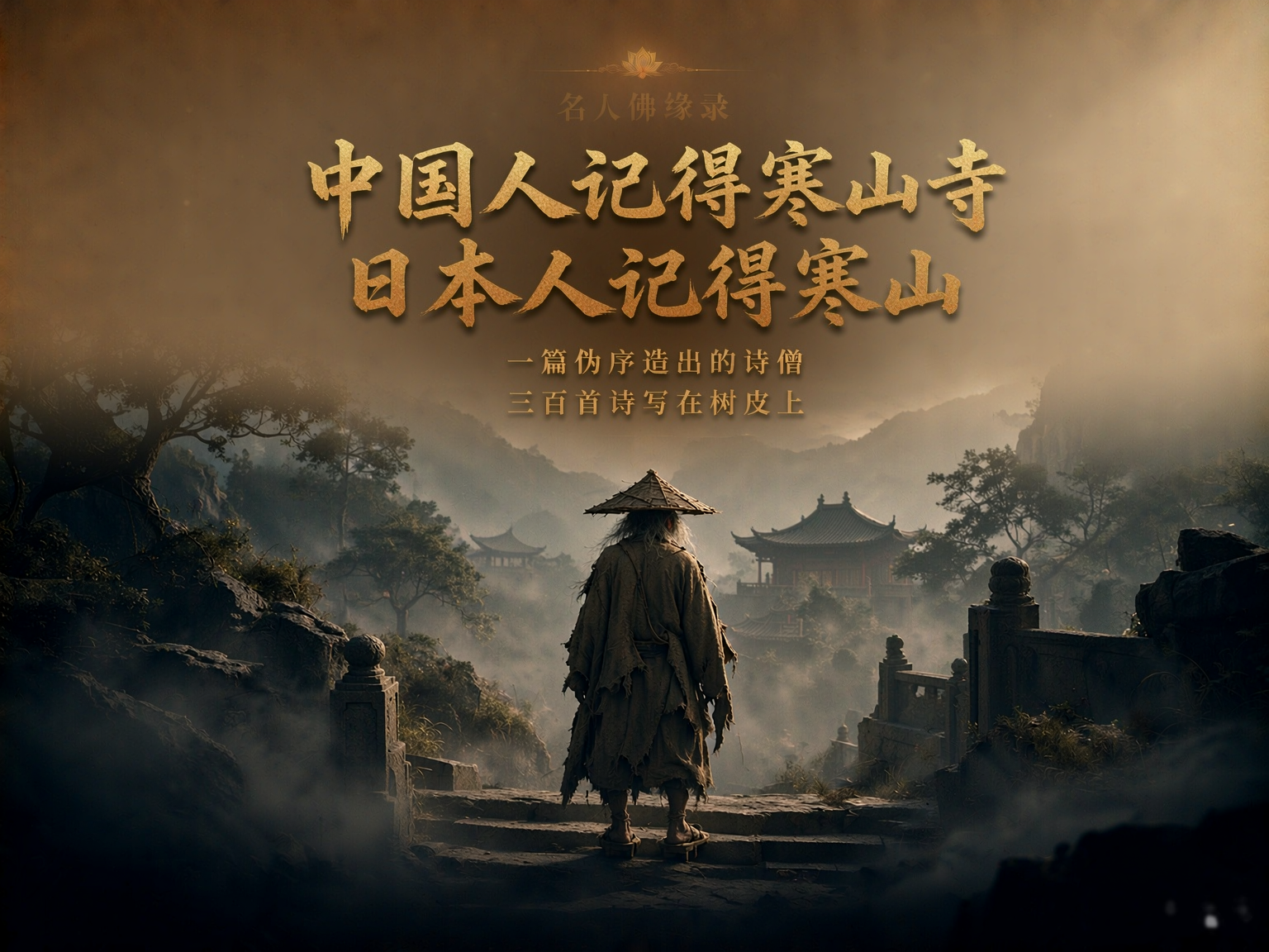 名人佛缘录｜寒山：中国人只记得寒山寺，日本人把他当文殊菩萨