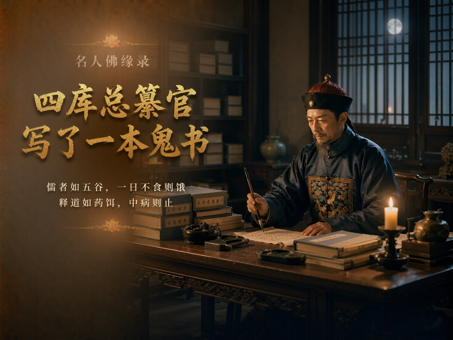 名人佛缘录｜纪晓岚：四库总纂官，写了一本全是鬼的书