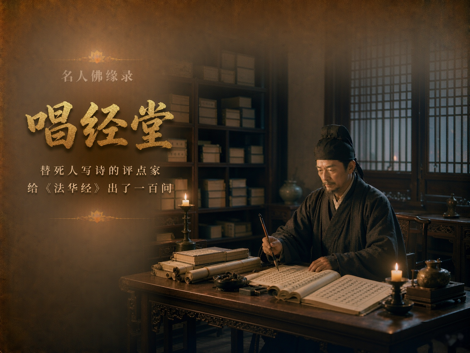 名人佛缘录｜金圣叹的书斋为什么叫“唱经堂”？