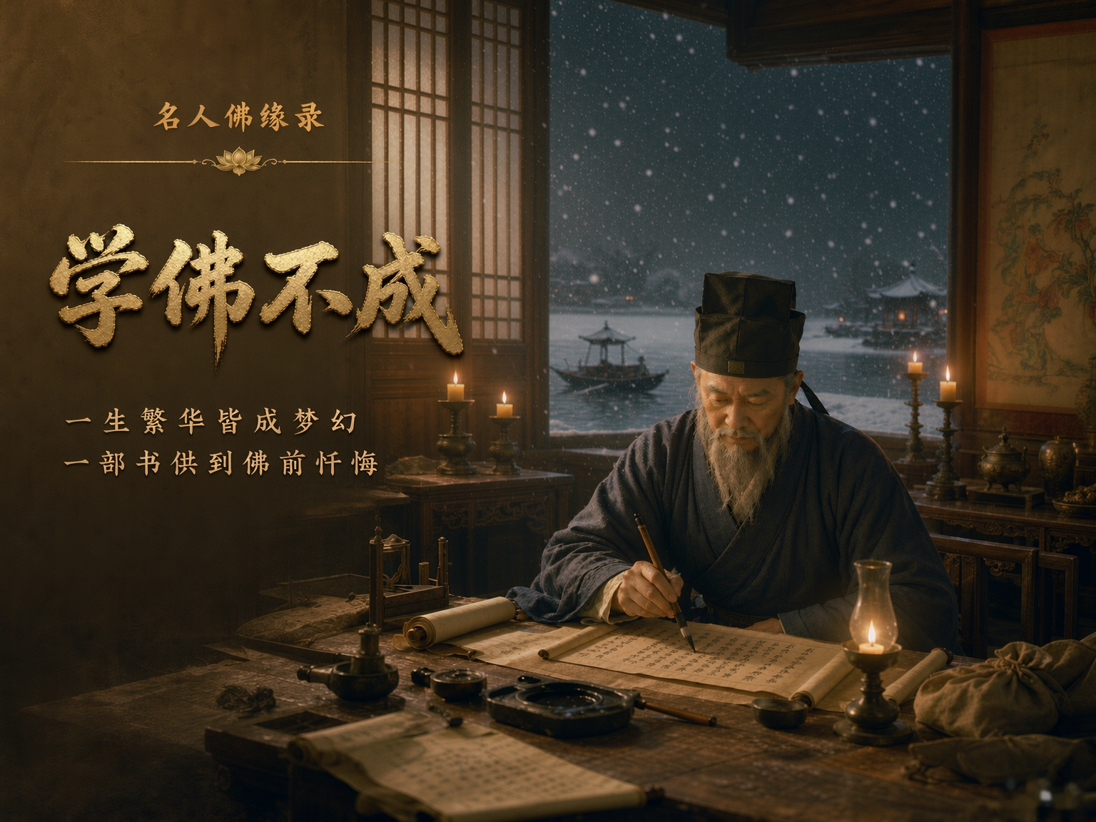 名人佛缘录｜他说自己学佛不成，却把一生供到了佛前