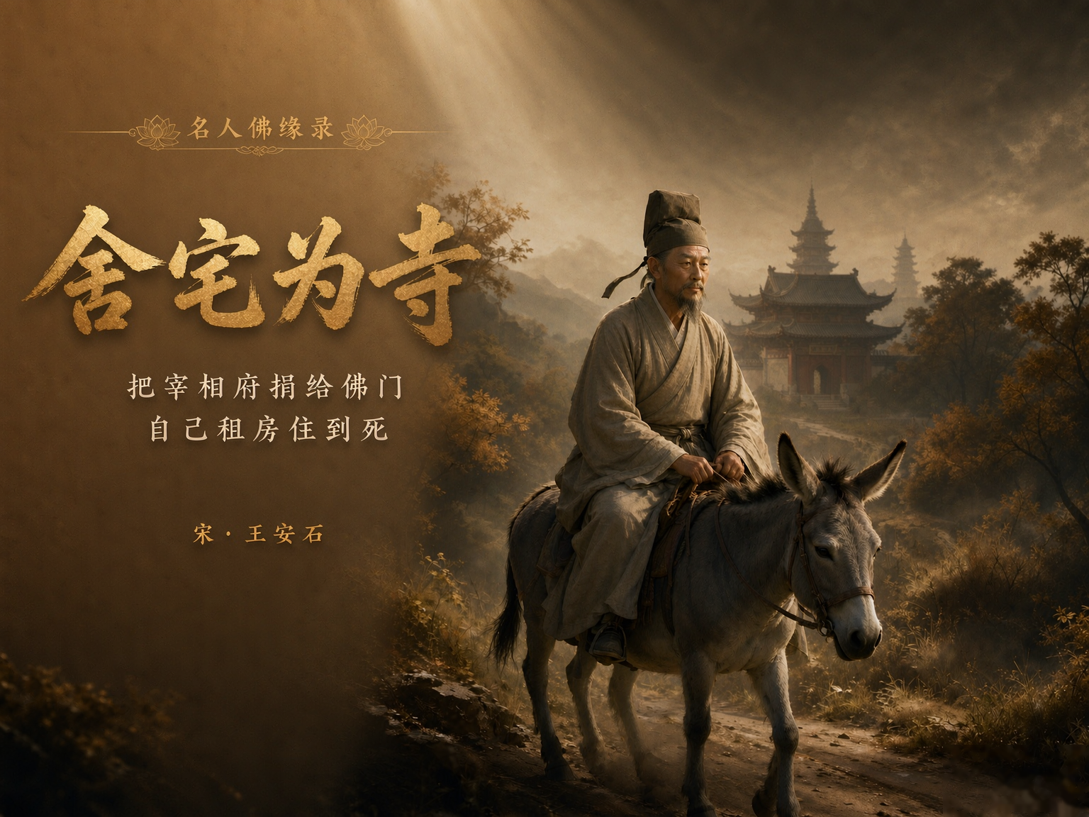 名人佛缘录｜禅师说王安石学佛，还得再修两辈子