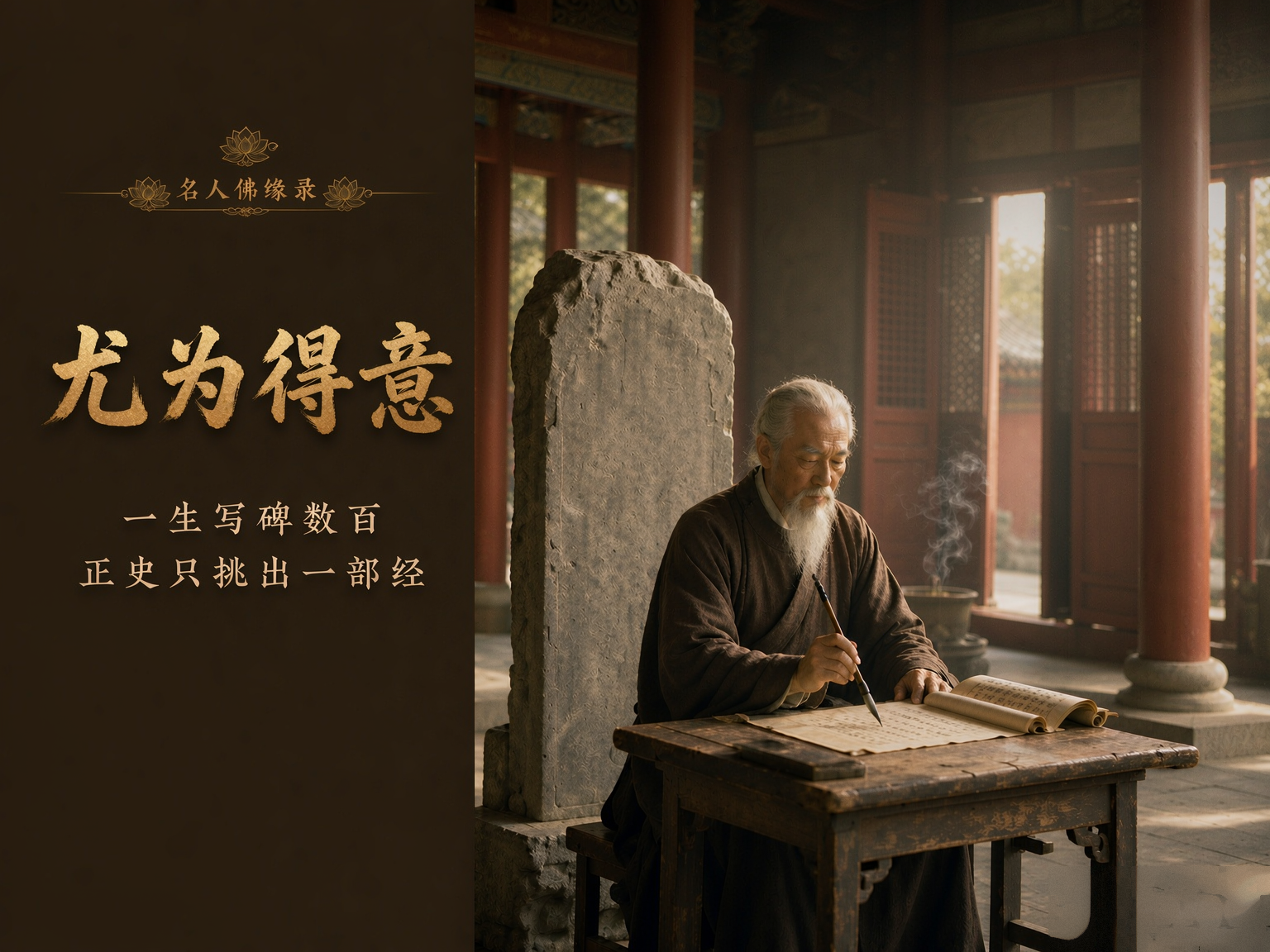 名人佛缘录｜柳公权：正史说他最得意的字，是一部经