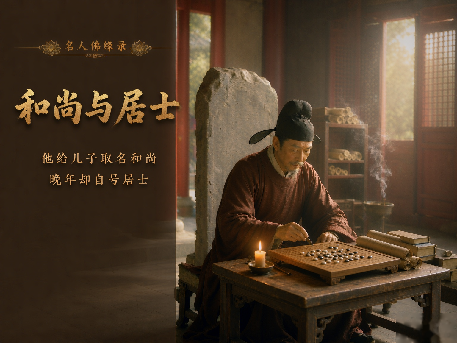 名人佛缘录｜他给儿子取名和尚，晚年却自号居士