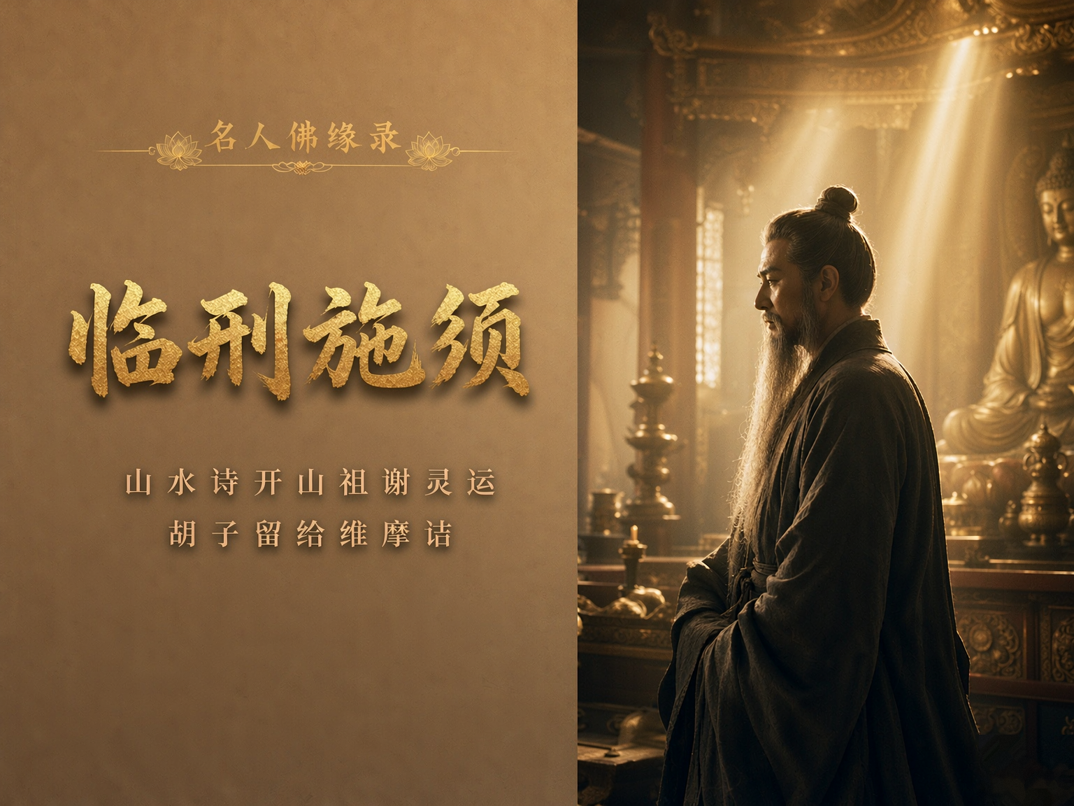 名人佛缘录｜山水诗开山祖，为什么把胡子留给维摩诘